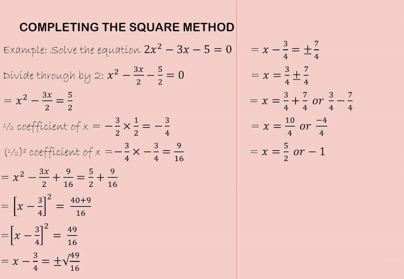 QUADRATIC EQUATIONS
▪ Methods of Factorization
Factorization Method.
Completing the square Method.
Formula Method.
r
2
FACTORIZATION
usually
