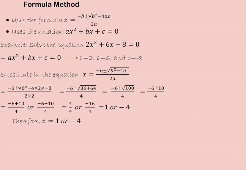 QUADRATIC EQUATIONS
▪ Methods of Factorization
Factorization Method.
Completing the square Method.
Formula Method.
r
2
FACTORIZATION
usually