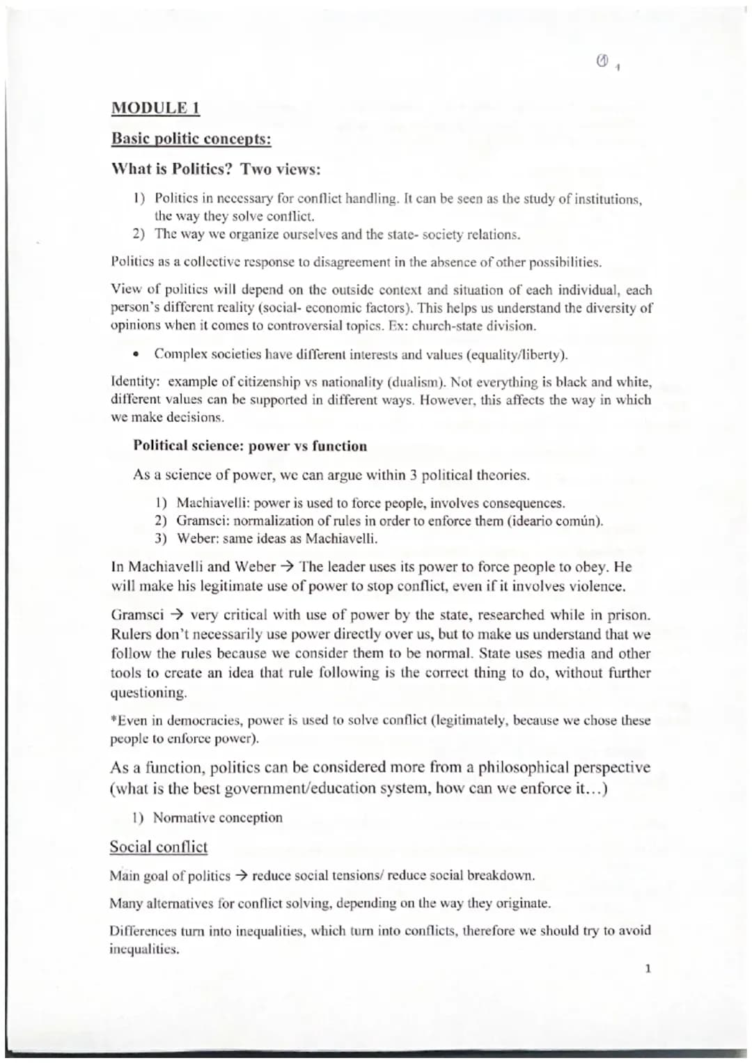 Introduction to Politics 