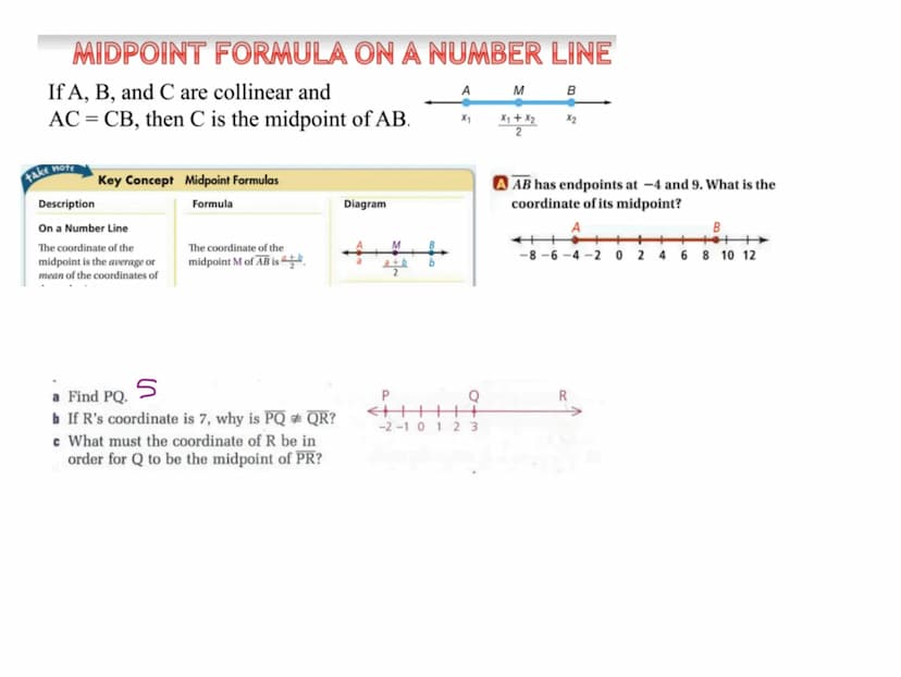 The distance between two points A(x₁, y₁) and B(x2, 12) is
d = √(x₂-x₁)² + (1/₂ -v₁)².
Y/2
Y₁
0
d.
-X₂-X₁
B
1
1½/2-/₁
X₂
Using Midpoint and 