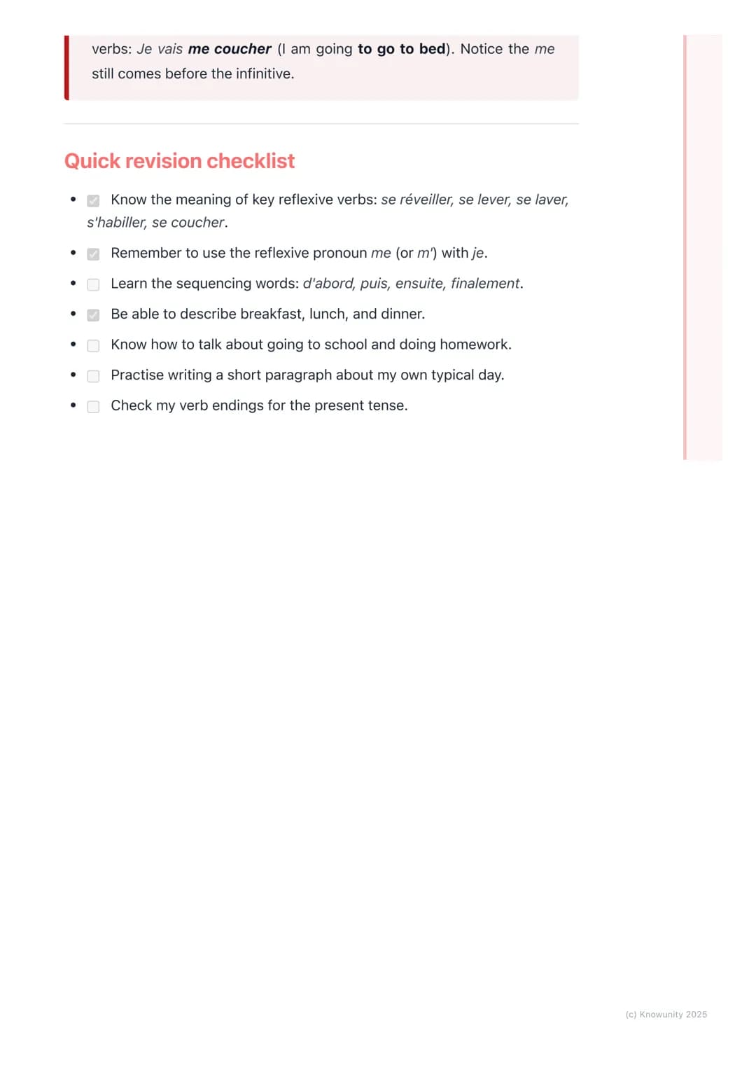 # Ma journée typique

Introduction to describing my day

This topic is all about how to describe a typical day in French. It's really useful