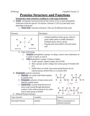 Know Protein Structure and Functions thumbnail