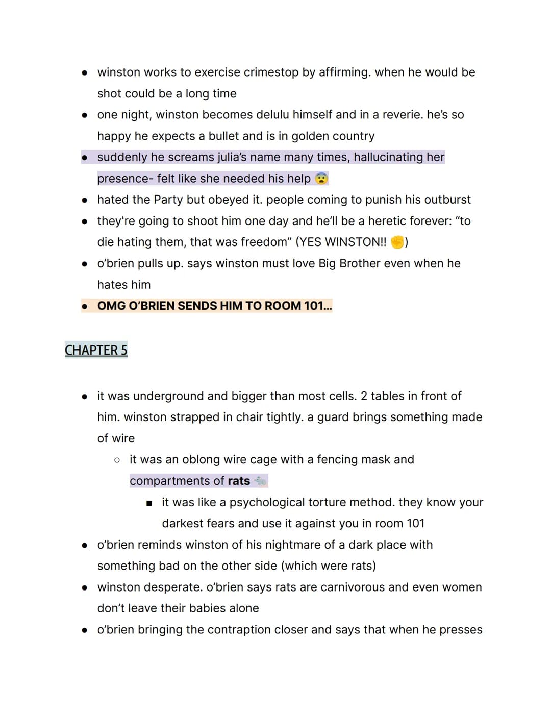 1984 by George Orwell; {Part 3 Notes }
things to know:
→ this is part 3, not part 2 or 1
→ orwell rejected soviet communism
→ the book is ac