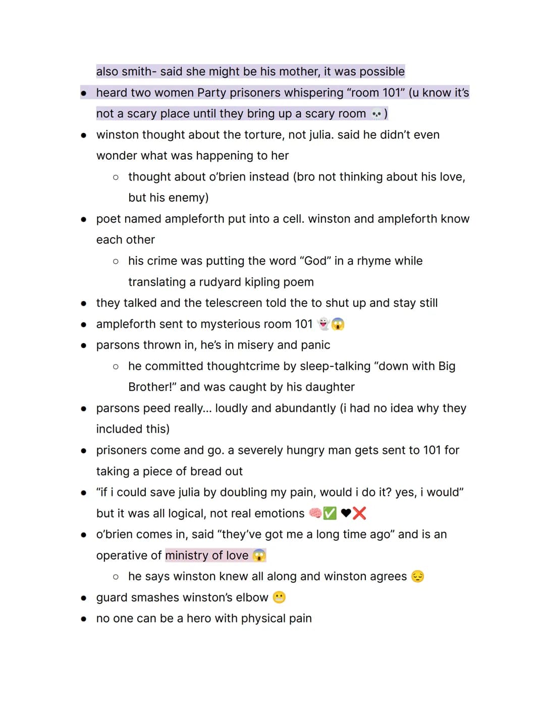 1984 by George Orwell; {Part 3 Notes }
things to know:
→ this is part 3, not part 2 or 1
→ orwell rejected soviet communism
→ the book is ac
