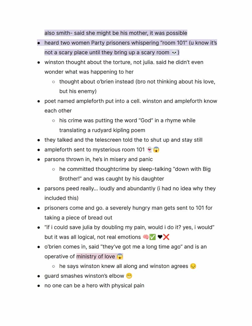 1984 by George Orwell; {Part 3 Notes }
things to know:
→ this is part 3, not part 2 or 1
→ orwell rejected soviet communism
→ the book is ac