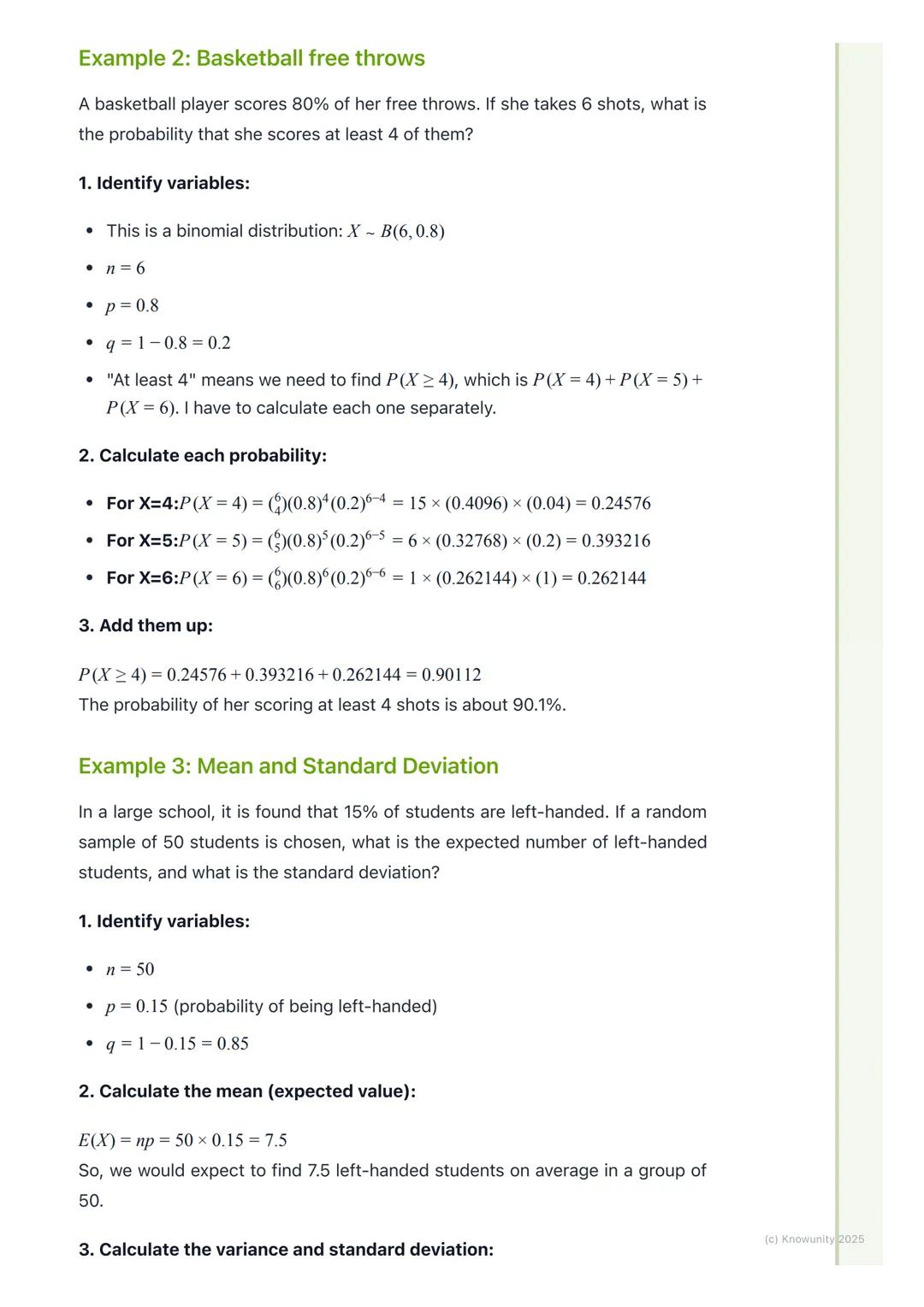 # Bernoulli Trials and Binomial
Distribution

Introduction to Bernoulli trials

This topic is about a specific type of probability experimen