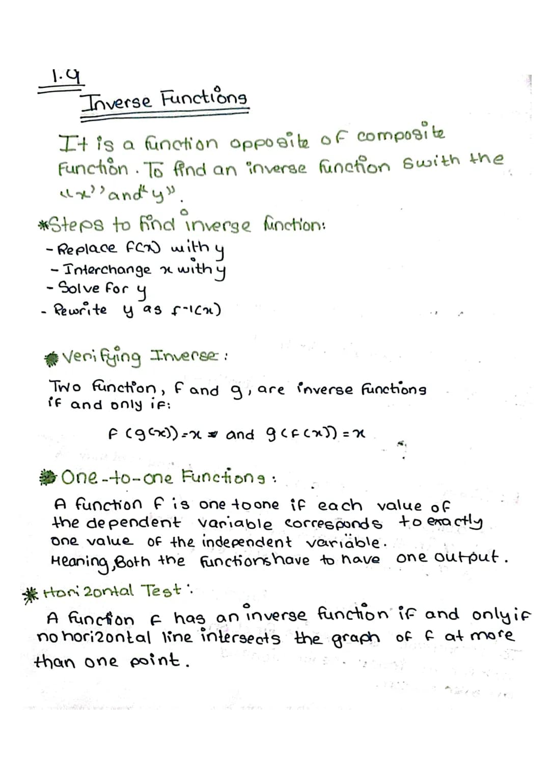 1.1
Pre-Calc
Chapter 1
Functions
[All you need to know]
Rectangular Coordinates
* Distance Formula
√(x₂-x₁)² + (Y₂-4₁) ²
- You can use dista