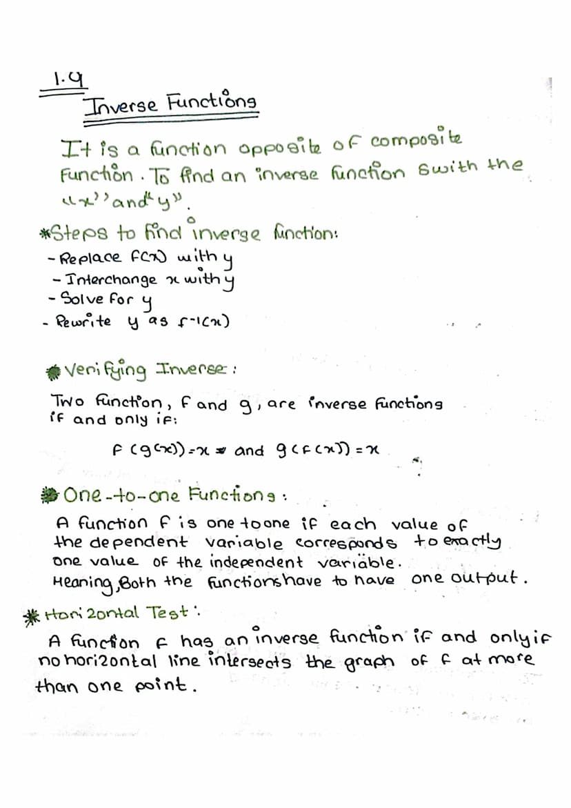 1.1
Pre-Calc
Chapter 1
Functions
[All you need to know]
Rectangular Coordinates
* Distance Formula
√(x₂-x₁)² + (Y₂-4₁) ²
- You can use dista