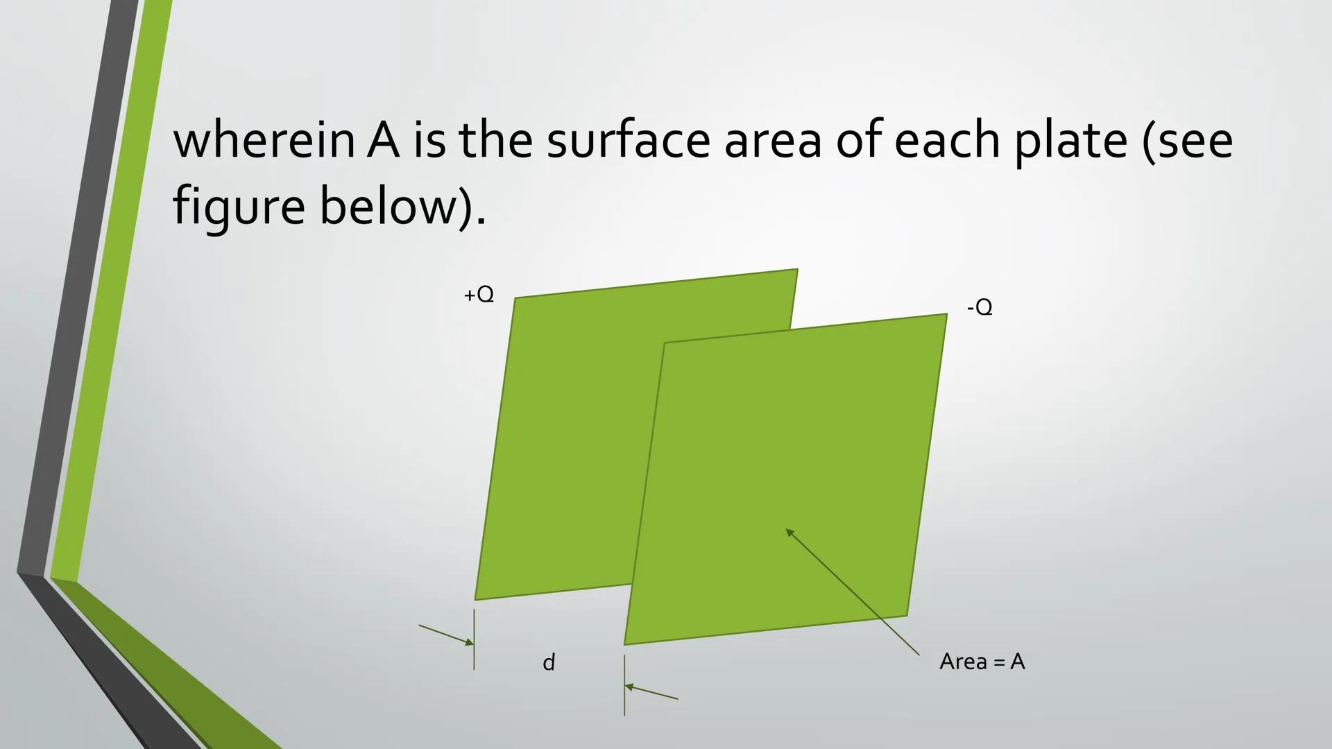 CAPACITANCE A capacitor is an electrical device
used to store electric energy. It is
basically two, metal plates placed
parallel to each oth