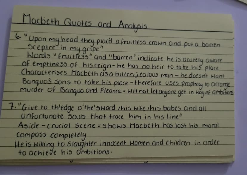 Macbeth-Quotes and Analysis.
1." Brave Macbeth - well he deserves the name"
"Brave" indicates he is fearless, admirable-prior to arrival,
On