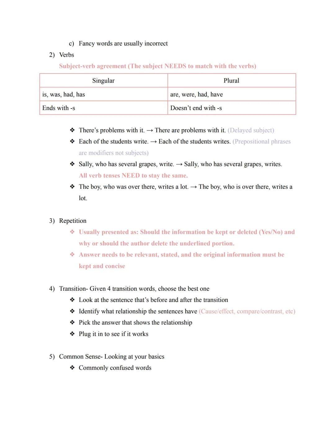 Annotating for the reading section
1) Read the QUESTIONS first
2) If you are directed to a section, go to it and underline/bracket that sect