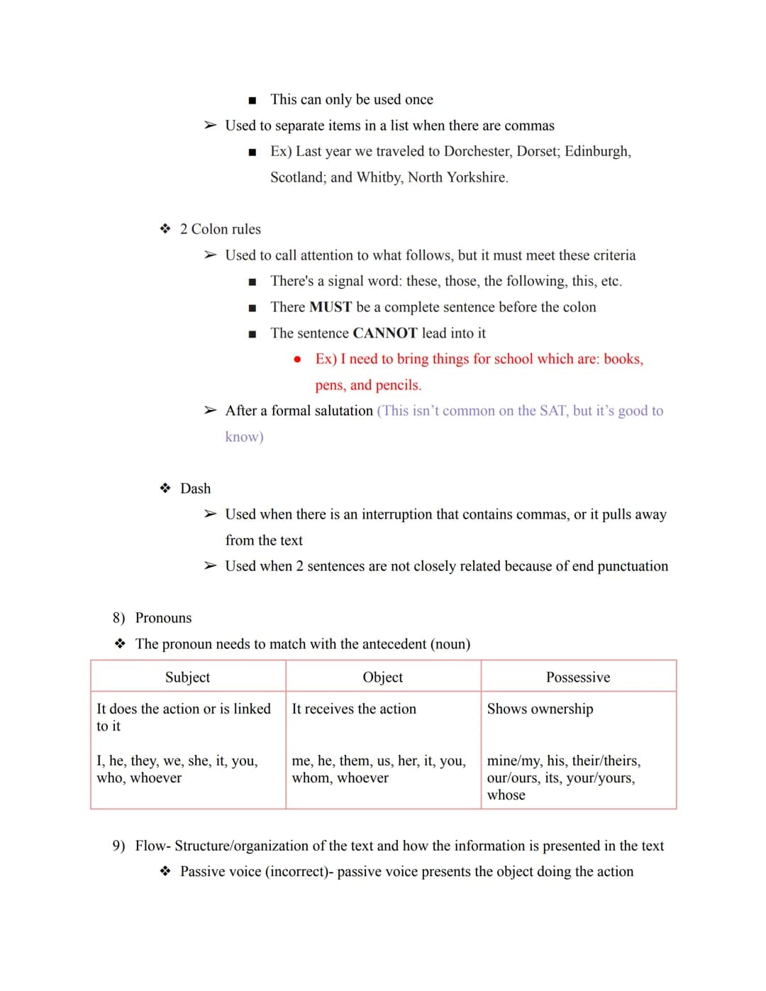 Annotating for the reading section
1) Read the QUESTIONS first
2) If you are directed to a section, go to it and underline/bracket that sect