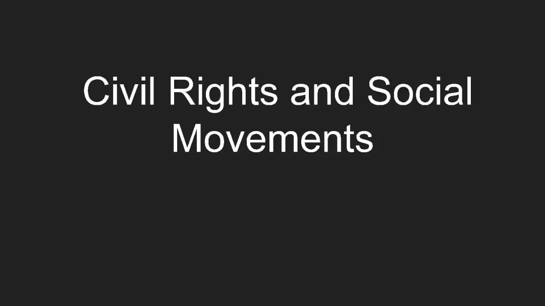  Civil rights 
