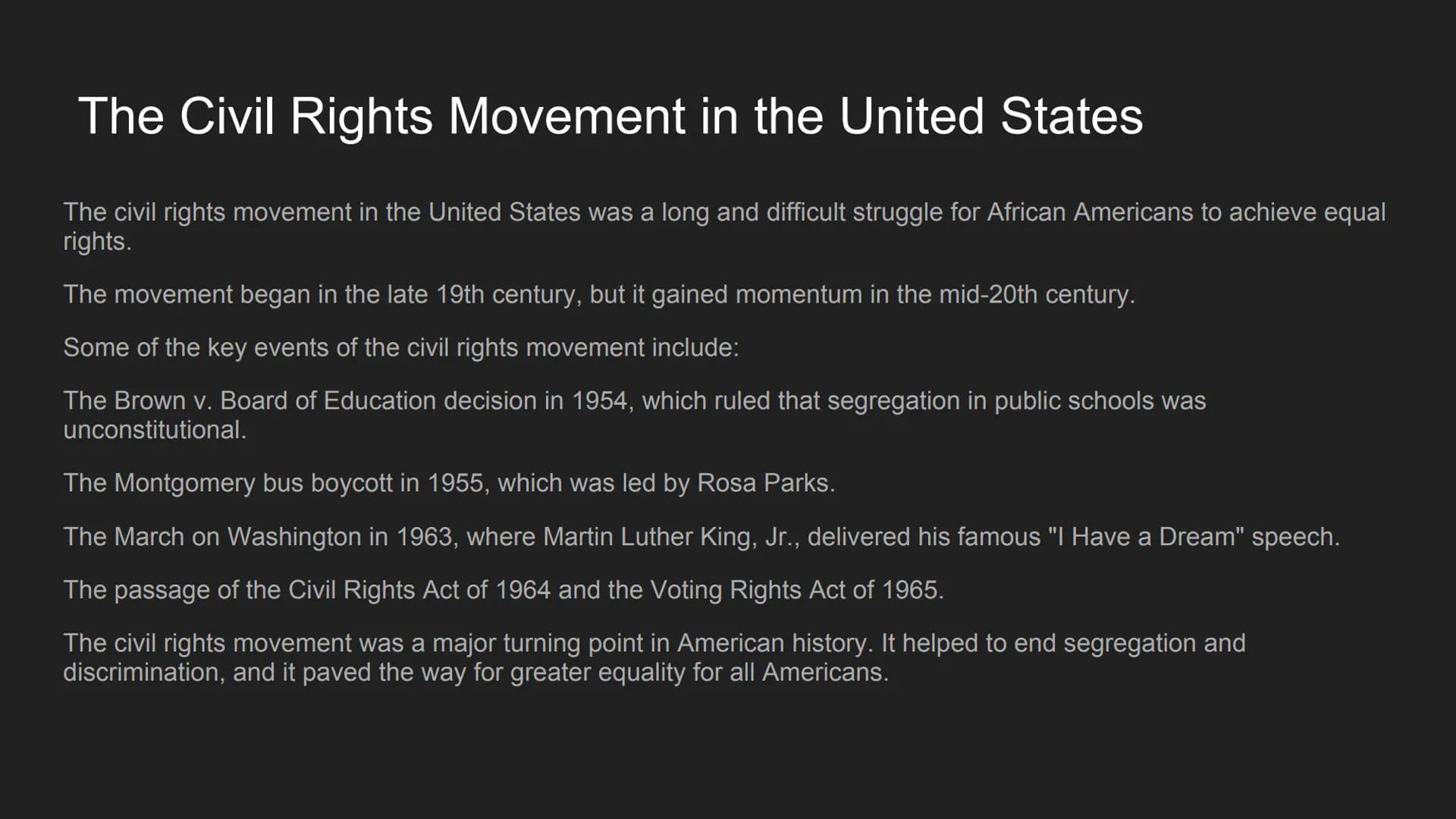 Civil Rights and Social
Movements Introduction
Civil rights are the basic rights and freedoms that belong to every person in a
society, from