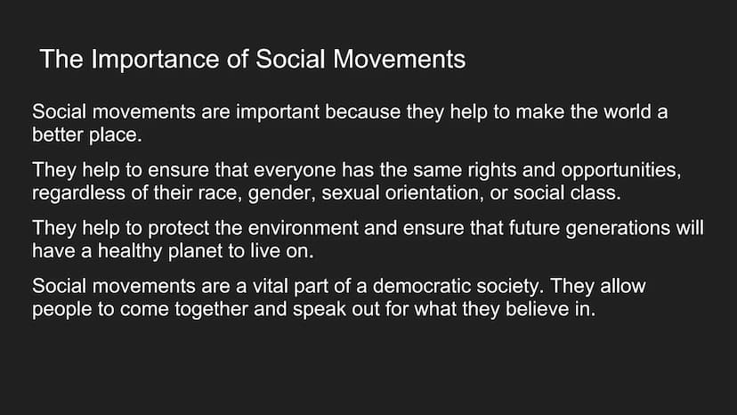 Civil Rights and Social
Movements Introduction
Civil rights are the basic rights and freedoms that belong to every person in a
society, from