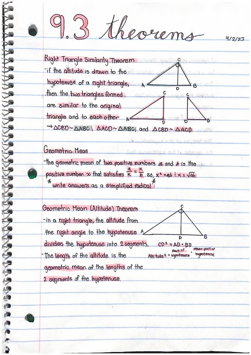 • 91 theorems
Pythagorean Tople:- the 3 sides of the night-trangle, are genertive,
integers (NO decimals)
+2
+X
Converse of the Pythagorean 