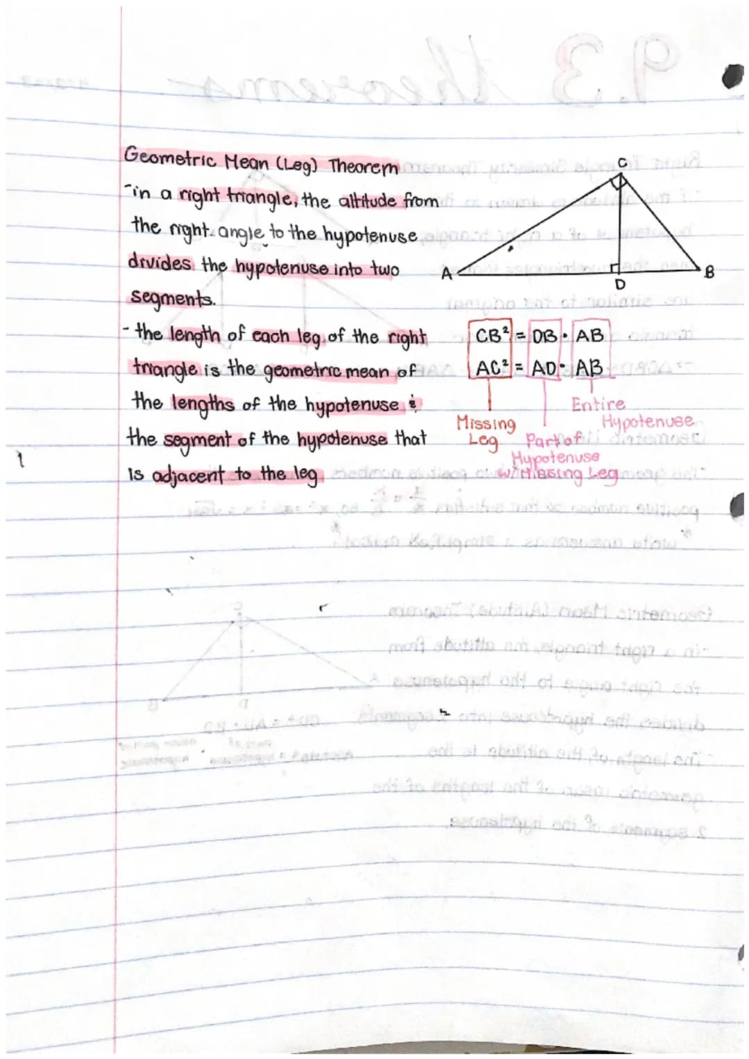 • 91 theorems
Pythagorean Tople:- the 3 sides of the night-trangle, are genertive,
integers (NO decimals)
+2
+X
Converse of the Pythagorean 