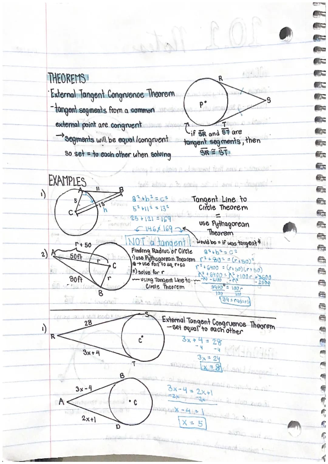 • 91 theorems
Pythagorean Tople:- the 3 sides of the night-trangle, are genertive,
integers (NO decimals)
+2
+X
Converse of the Pythagorean 