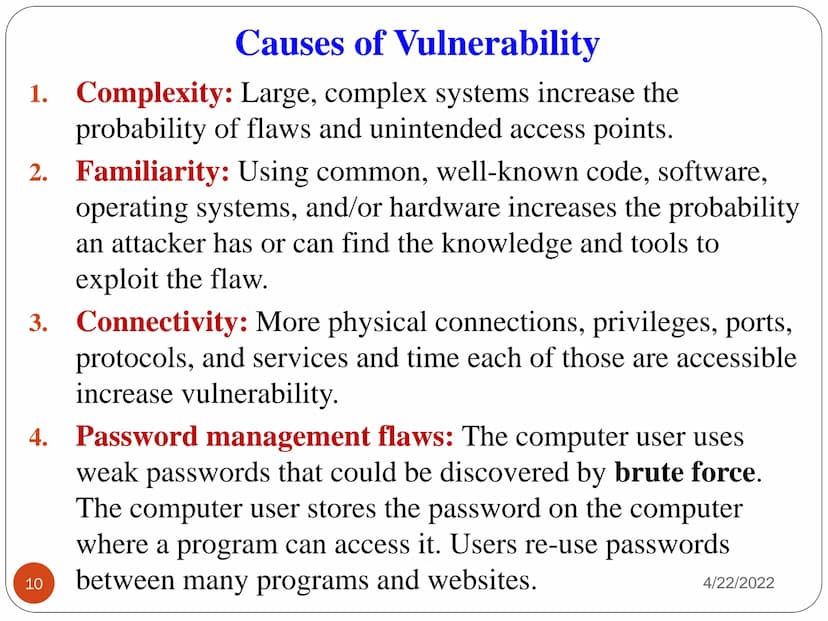 1
IA 121: FOUNDATIONS OF CYBER
SECURITY
LECTURE 01
CYBER SECURITY THREAT
LANDSCAPE
4/22/2022 2
Security Concepts
4/22/2022 What is Computer 
