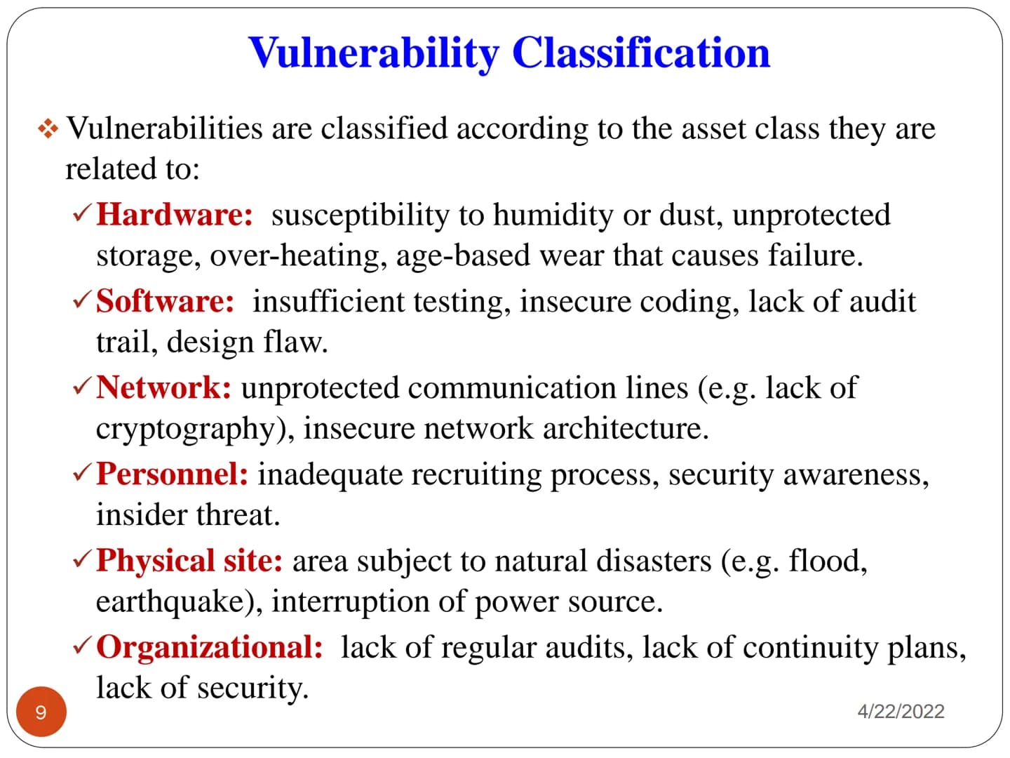1
IA 121: FOUNDATIONS OF CYBER
SECURITY
LECTURE 01
CYBER SECURITY THREAT
LANDSCAPE
4/22/2022 2
Security Concepts
4/22/2022 What is Computer 