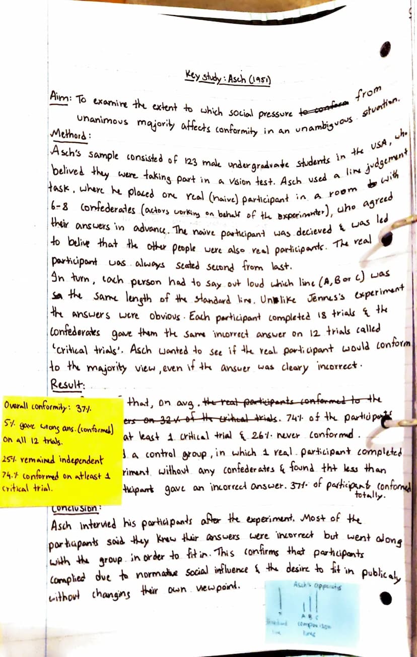 ●
●
●
●
●
●
●
●
9/9
.
To fit in
Behaviour
that aligns
with social
horms
fear of being rejected
|
CONFORMTY
1
(
SOCIAL INFLUENCE
Changing
beh