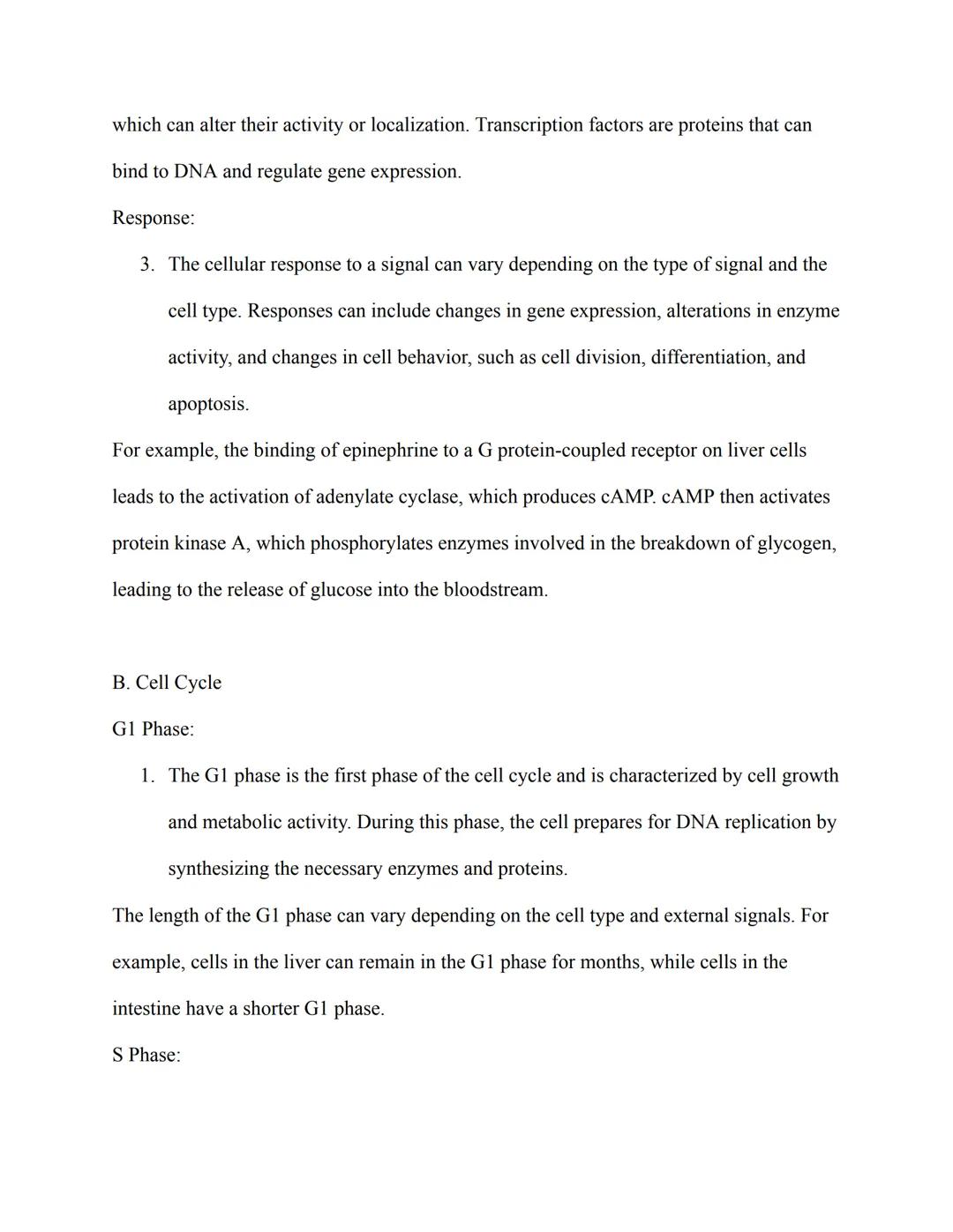 AP Biology Study Guide
V. Cell Communication and Cell Cycle
A. Signal Transduction Pathways
Reception:
1. Signal reception is the first step
