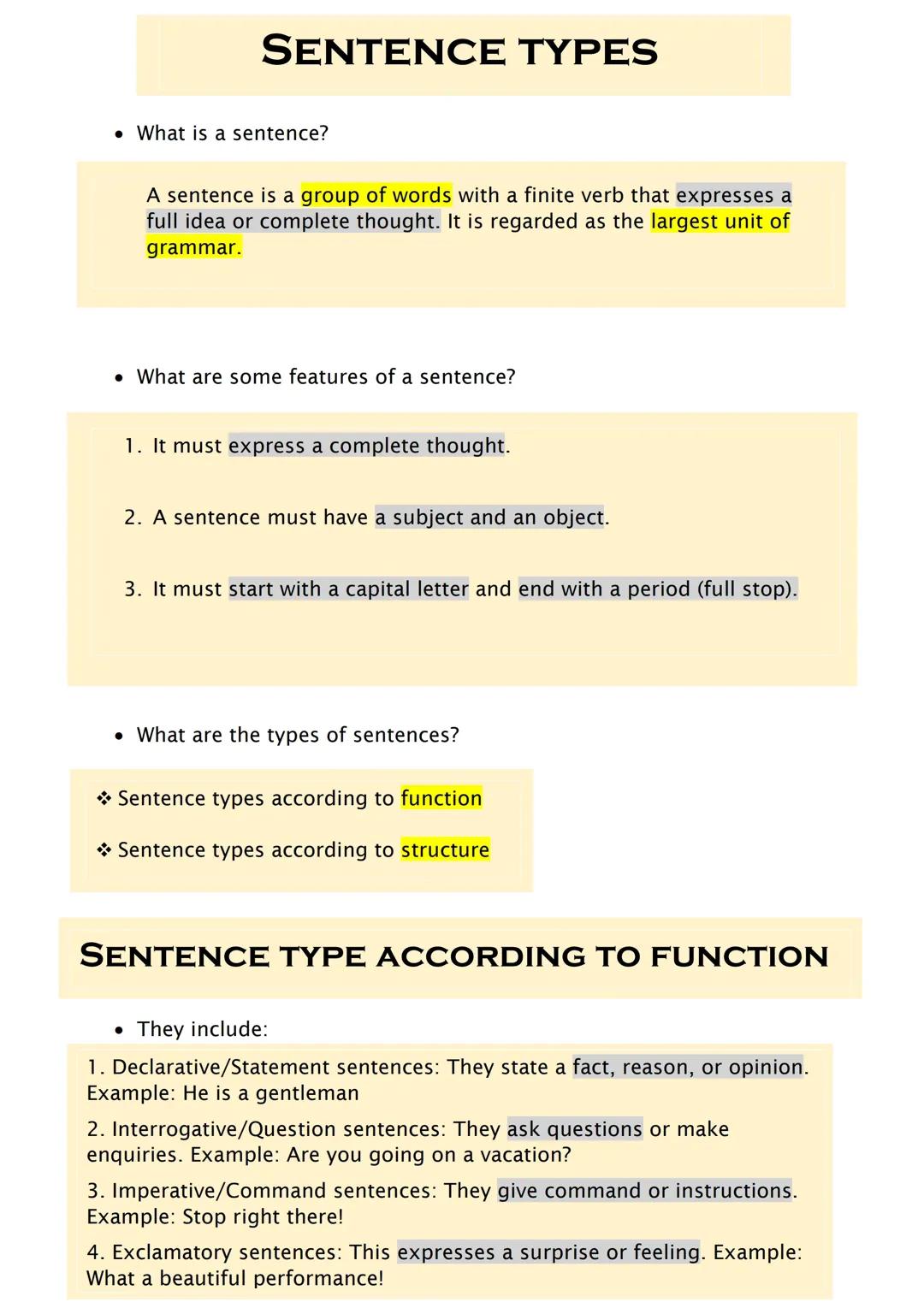 Sentences 