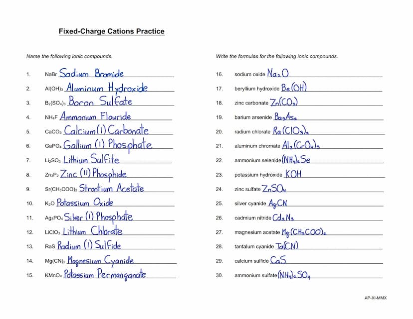 Covalent (or Molecular) Compounds Practice
(i.e., nonmetal-nonmetal combinations)
Write the correct name for each of the following compounds