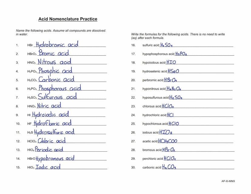 Covalent (or Molecular) Compounds Practice
(i.e., nonmetal-nonmetal combinations)
Write the correct name for each of the following compounds