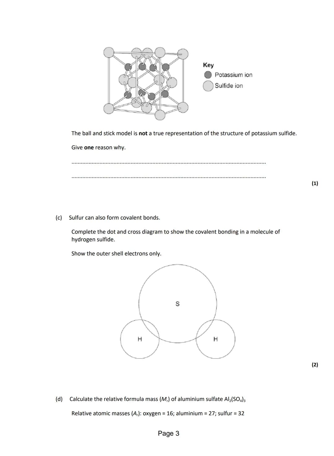 Q1.This question is about different substances and their structures.
(a) Draw one line from each statement to the diagram which shows the st