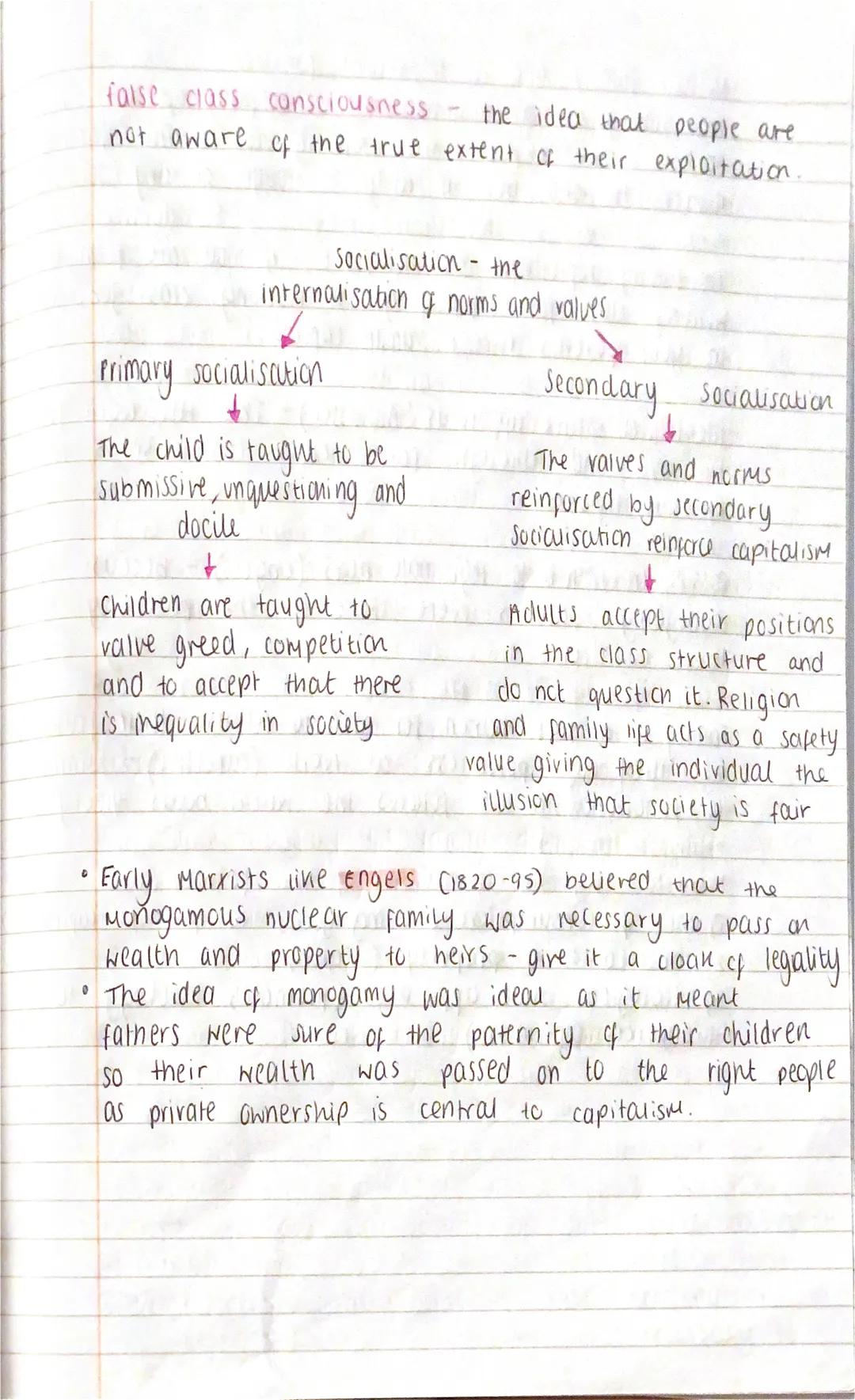 Marxism
↳ The
function of the family is to serve capitalism
J
I Marxism is fofpe referred to as a
conflict perspective. As marxist
sociologi