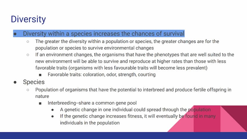 Evolution
Evolution, Evidence, and Mechanisms
of Evolution Continuity of Life
• Continuity of lifeforms on Earth is based on an organism's s