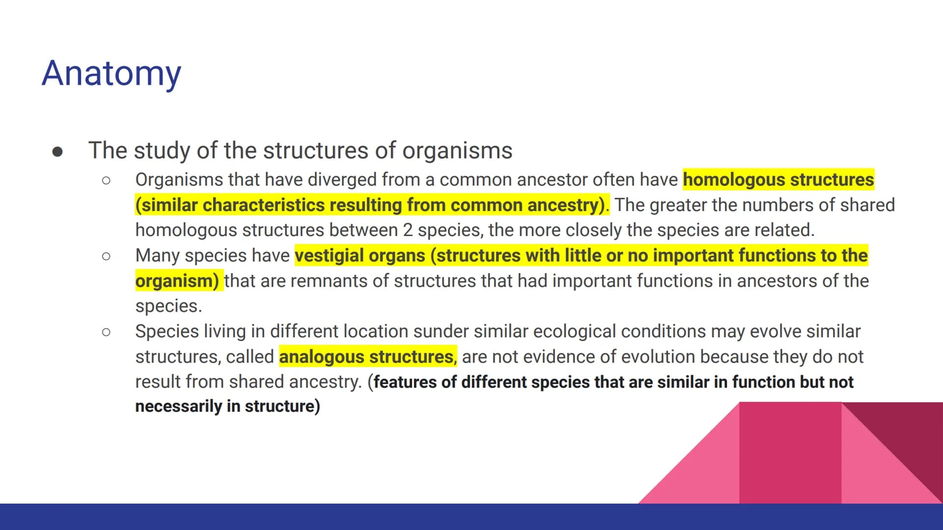 Evolution
Evolution, Evidence, and Mechanisms
of Evolution Continuity of Life
• Continuity of lifeforms on Earth is based on an organism's s