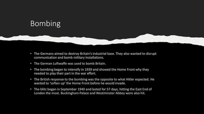 World War II WWII Background
●
●
WWII began on the 1st of September 1939 because
Germany invaded Poland, going against an agreement with
Bri