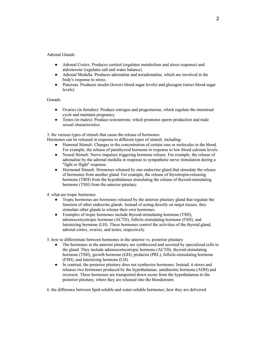 Unit Ten Summative Quiz Review- Endocrine and Urinary Systems
15 questions, 3 points each
Open resource (just like all past summative quizze