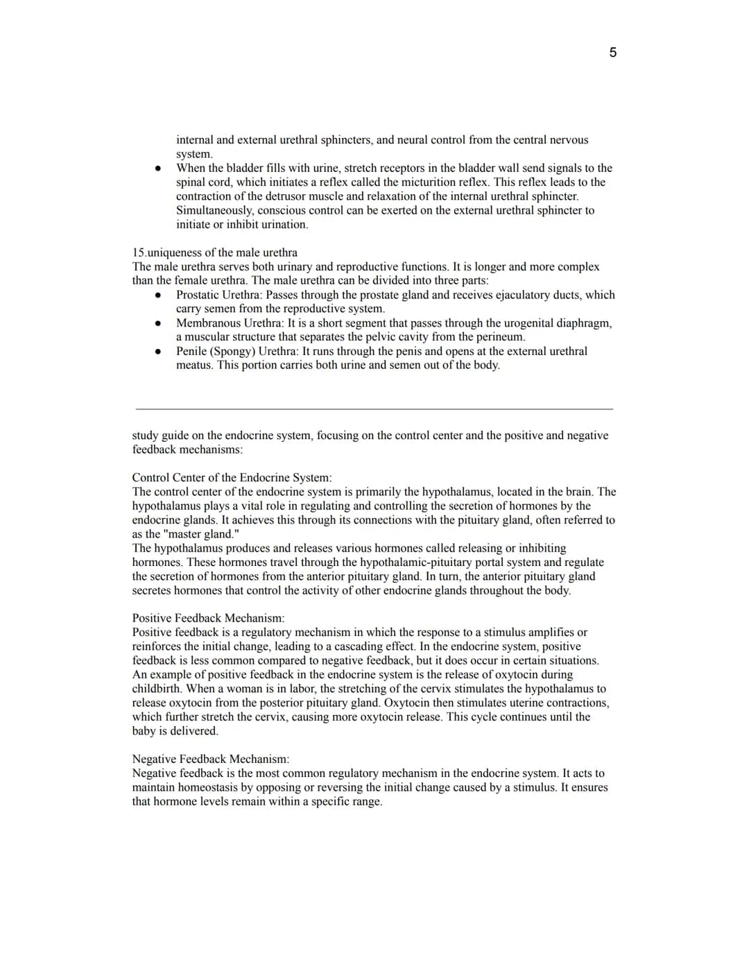 Unit Ten Summative Quiz Review- Endocrine and Urinary Systems
15 questions, 3 points each
Open resource (just like all past summative quizze