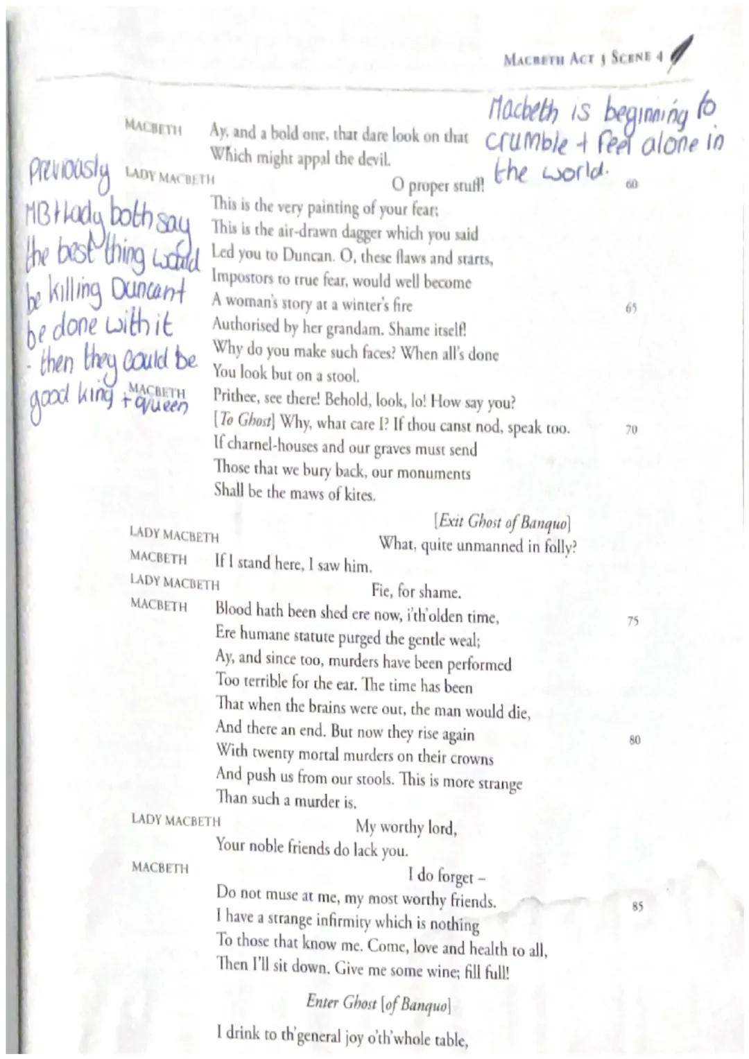 Most of the characters
bon't belive Macbeth
didn't kill Duncan
choosing not to speak
BANQUO
Scenes can interpret
Hocbeth Fearing a man. But 