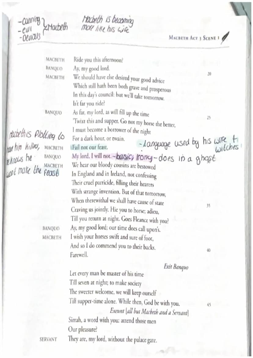 Most of the characters
bon't belive Macbeth
didn't kill Duncan
choosing not to speak
BANQUO
Scenes can interpret
Hocbeth Fearing a man. But 