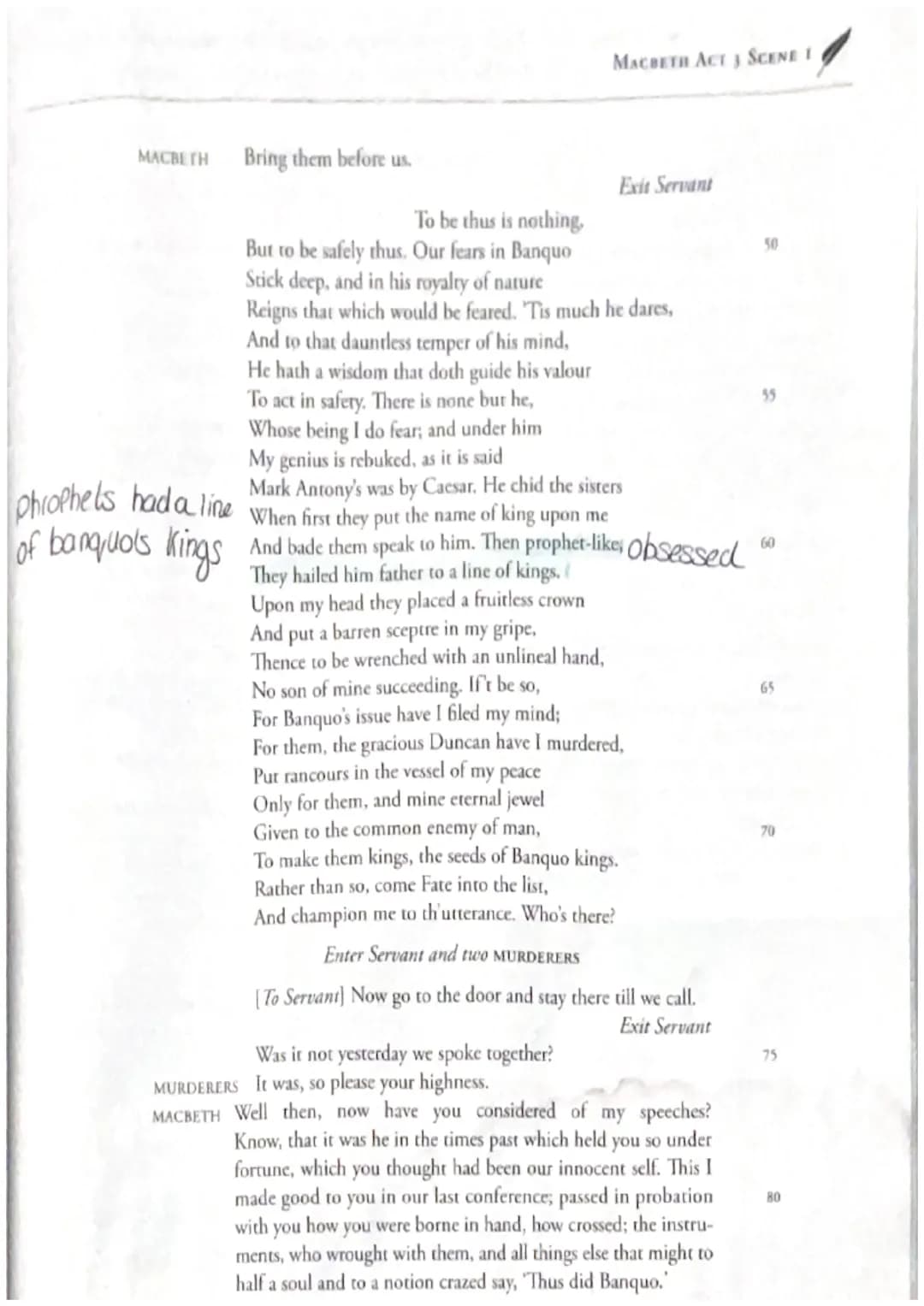 Most of the characters
bon't belive Macbeth
didn't kill Duncan
choosing not to speak
BANQUO
Scenes can interpret
Hocbeth Fearing a man. But 