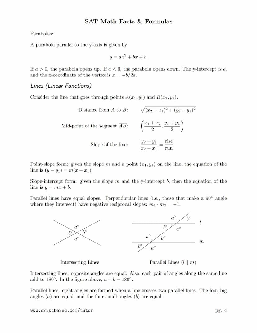 Numbers, Sequences, Factors
Integers:
Reals:
Order Of Operations:
Arithmetic Sequences:
Geometric Sequences:
Prime Factorization:
SAT Math F