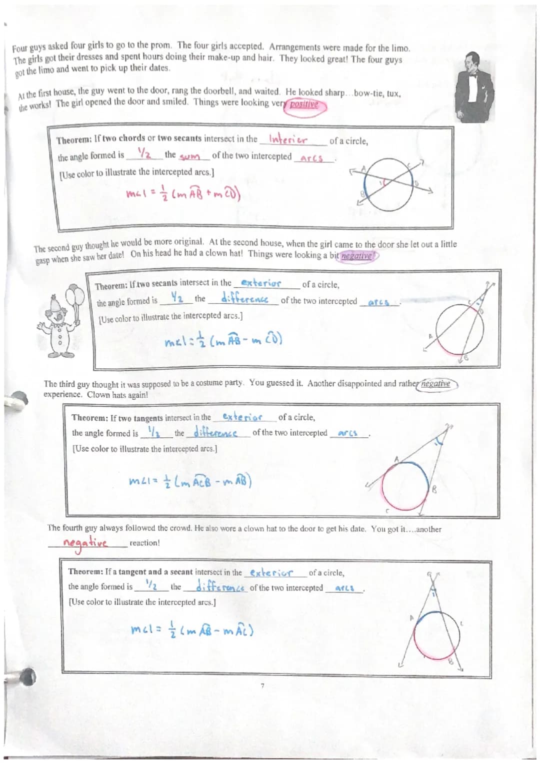 Fun Circle Notes & Theorems for Kids: Easy PDF Worksheets