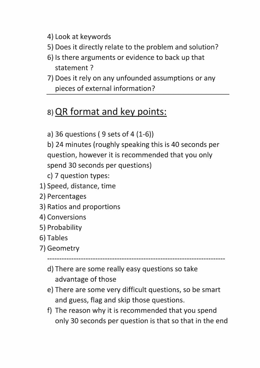 Subject: UCAT ( medical aptitude test)
Comprehensive revision guide
1) VR format and key points:
a) 11 stems (sets of 4 questions)
b) 2 minu