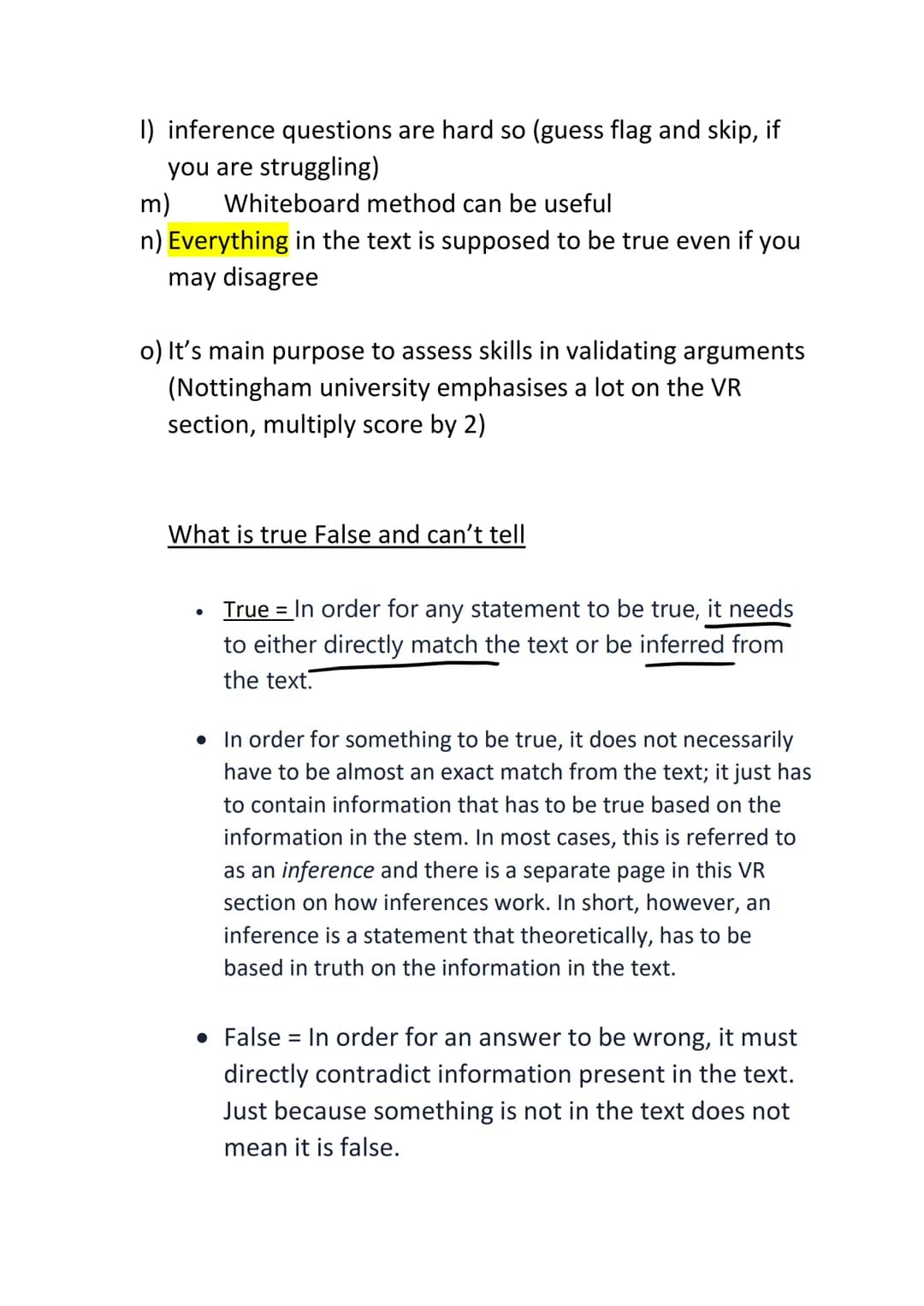 Subject: UCAT ( medical aptitude test)
Comprehensive revision guide
1) VR format and key points:
a) 11 stems (sets of 4 questions)
b) 2 minu