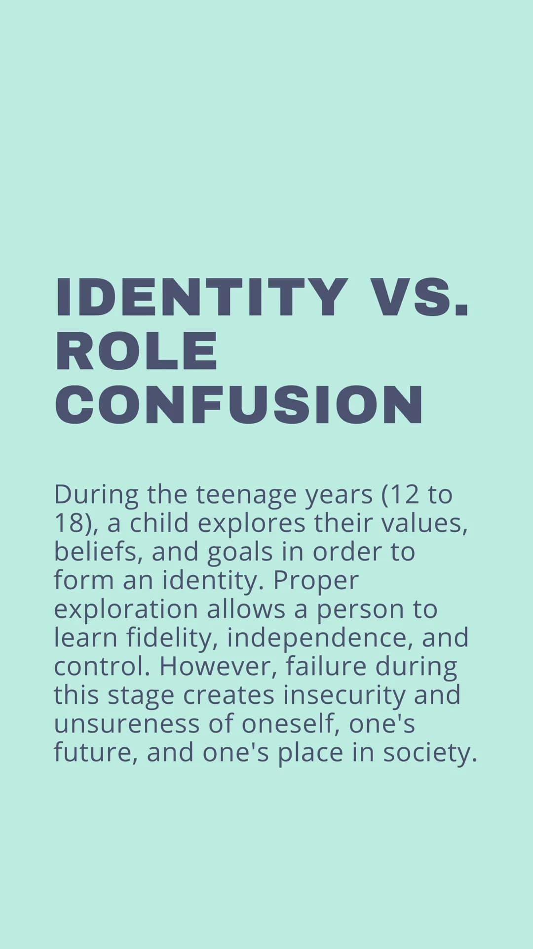 ERIK ERIKSON'S
STAGES OF
PSYCHOSOCIAL
DEVELOPMENT
MA 90
00
TRUST VS.
UNTRUST
con
ho
During the first 18 months of life,
a child may or may n