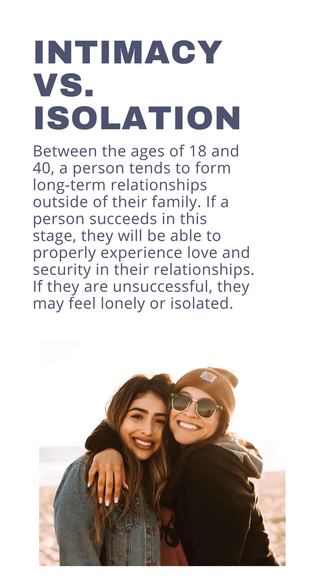 ERIK ERIKSON'S
STAGES OF
PSYCHOSOCIAL
DEVELOPMENT
MA 90
00
TRUST VS.
UNTRUST
con
ho
During the first 18 months of life,
a child may or may n