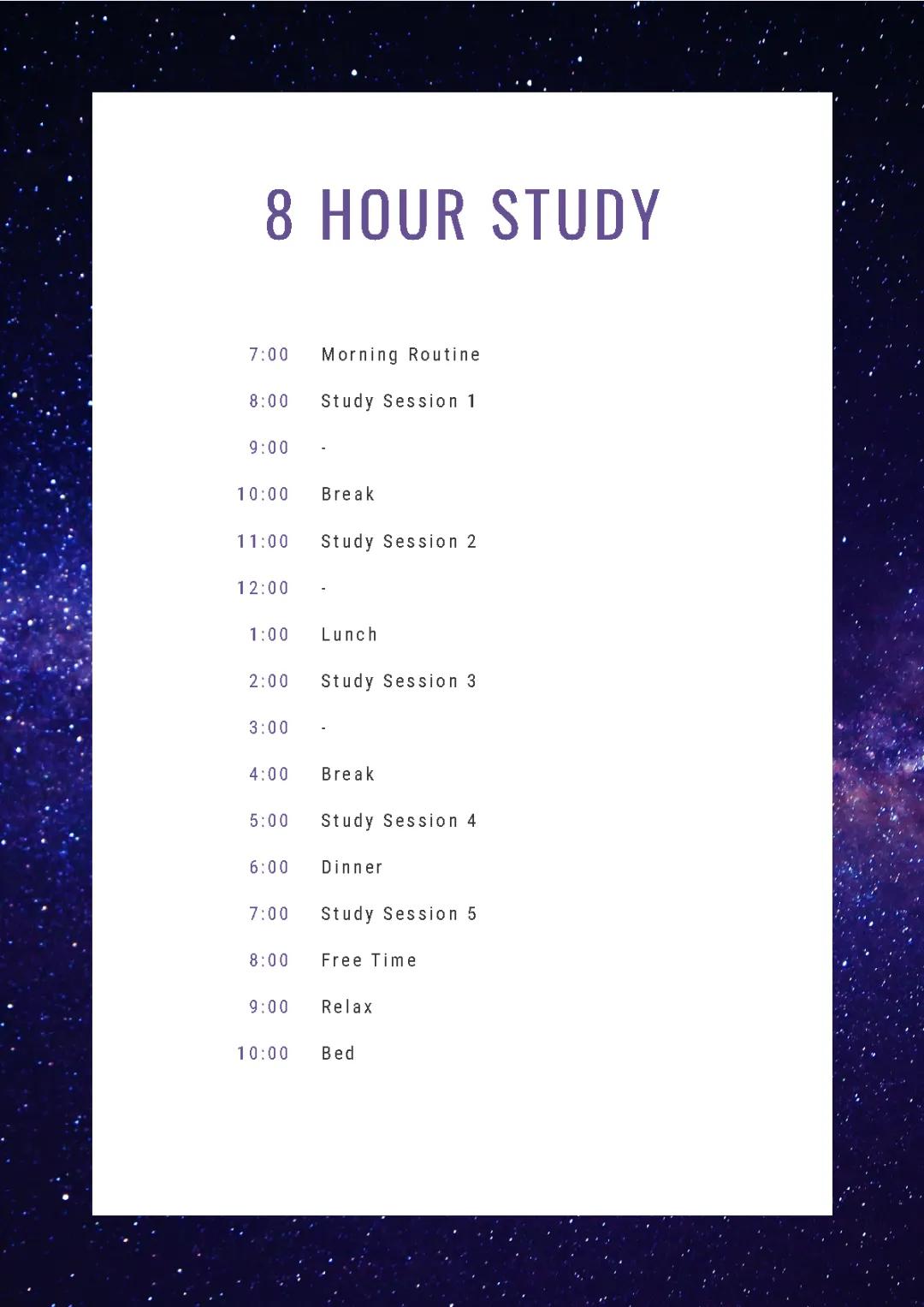 Fun Study Plans: Easy 8-Hour Timetable for Students