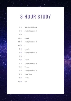 Know 8 Hour Study TimeTable For Students thumbnail