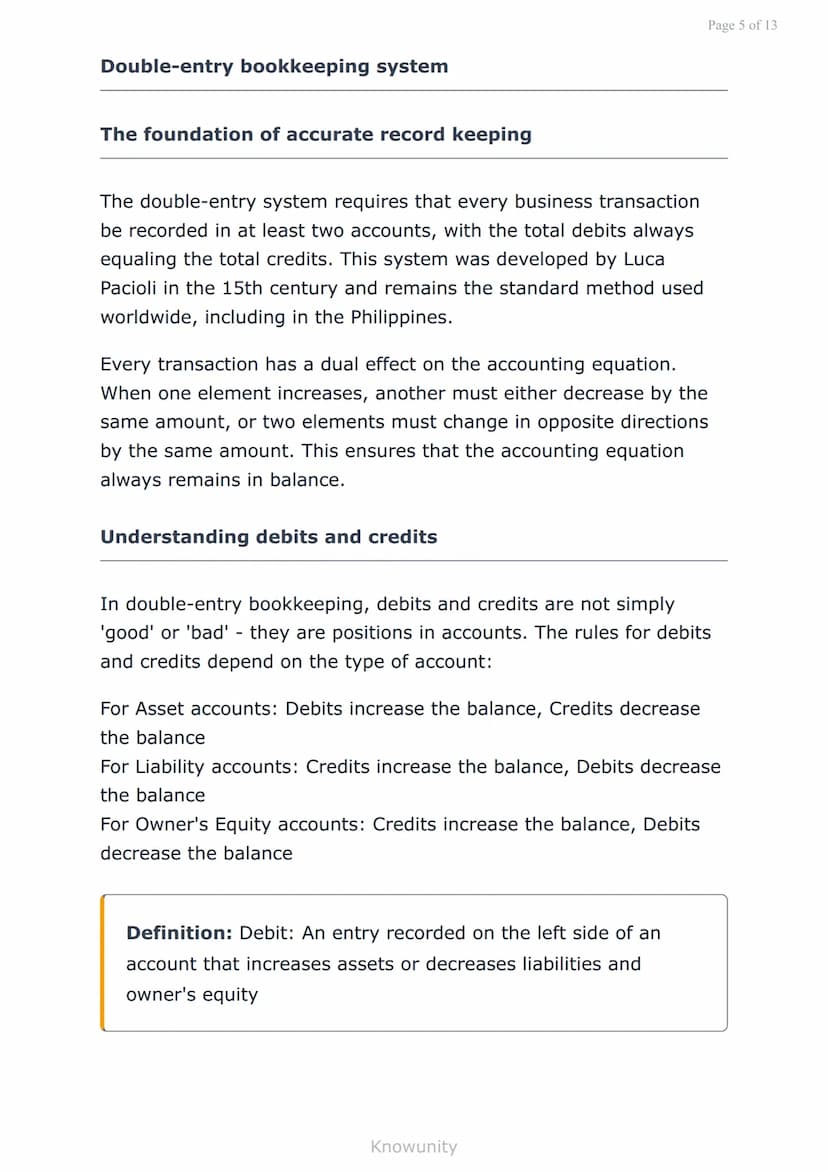 # Double-Entry System and the Accounting Equation
## Fundamentals

Master the foundation of accounting through
double-entry and equations

#