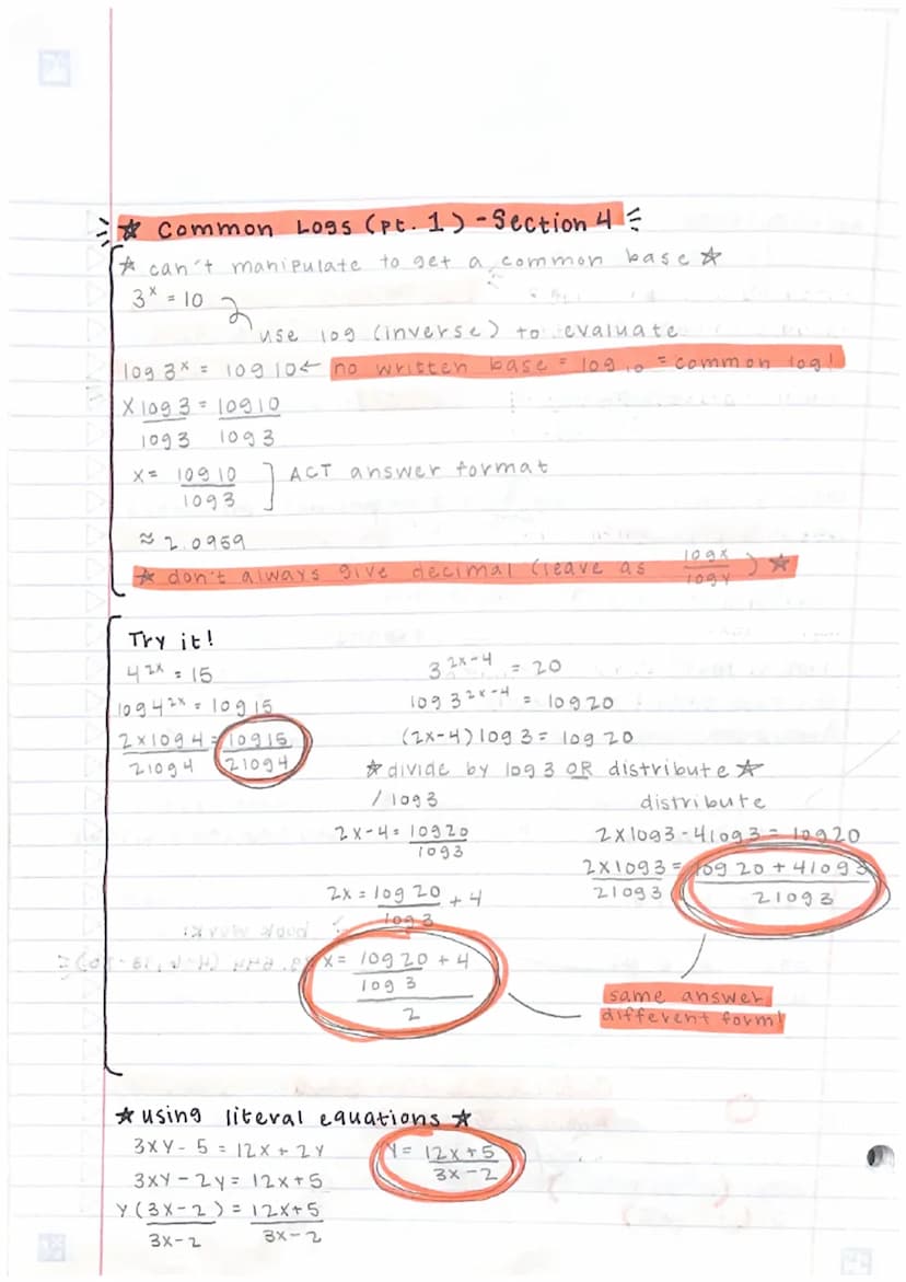 Logarithims: Section 2 = voldug 90
* exponentials + logarithms are inverse #19 -
Y=bx
X= by logarithm in exponential form
1096X = Y + logari