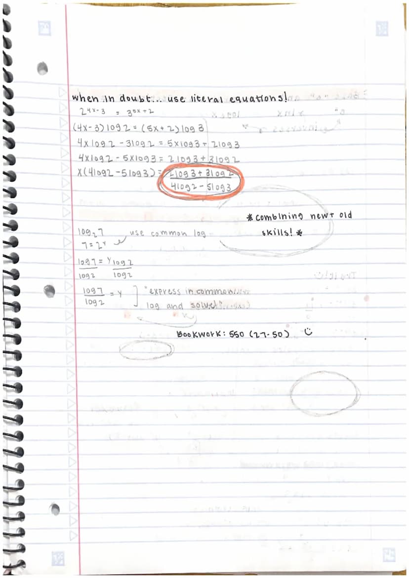Logarithims: Section 2 = voldug 90
* exponentials + logarithms are inverse #19 -
Y=bx
X= by logarithm in exponential form
1096X = Y + logari